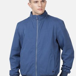 t-base Men Blue Lightweight Biker Jacket-image-30