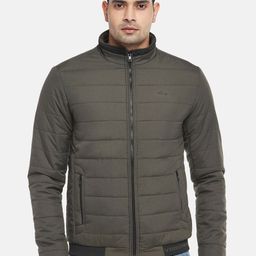 People Men Olive Green Puffer Jacket-picture-35