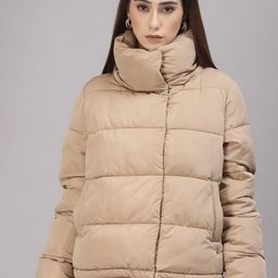 Gipsy Women Beige Puffer Jacket-image-33