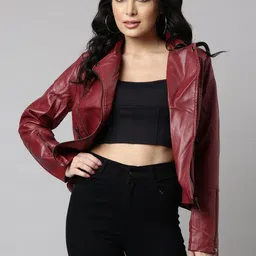 SHOWOFF Windcheater Lapel Collar Biker Jacket-picture-44