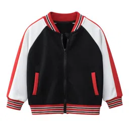 StyleCast Boys Black Colourblocked Insulator Cotton Biker Jacket-48