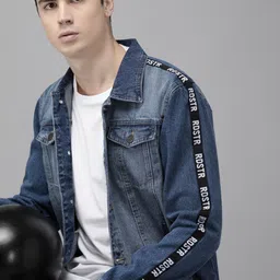 Roadster Men Blue Solid Denim Jacket-picture-41