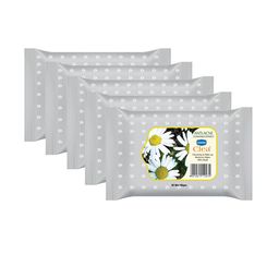 Ginni Set of 5 Antiacne Cleansing & Makeup Remover Wet Wipes - 30 Wipes Per Pack-1