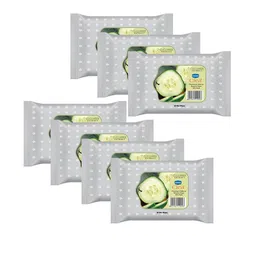 Ginni Set of 7 Cucumber Cleansing & Makeup Remover Wet Wipes - 30 Wipes Per Pack-20