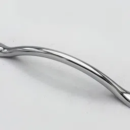 Rab Silver Toned Glossy Finish Zinc Drawer Handle-52