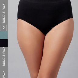 C9 AIRWEAR Pack Of 2 High-Rise Seamless Technology Hipster Briefs PZ1190_PACK5-image-59