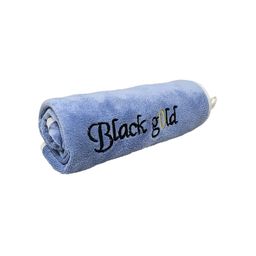 Black gold Blue & Black Printed Microfiber 400 GSM Bath Towel-image-62