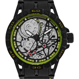 GIO COLLECTION Men Multicoloured Dial Leather Straps Analogue Watch G3049-02-28