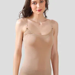 inner amour Non Padded Transparent Shoulder Straps Camisoles-image-38