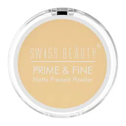 SWISS BEAUTY Prime & Fine Matte Pressed Powder - Natural Beige-43