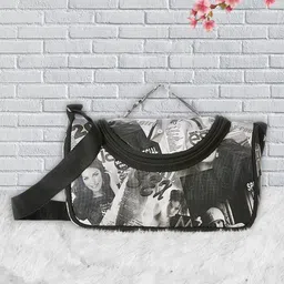 Kuber Industries Set Of 2 Black & Grey Printed Dopp Kit image 2