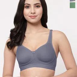College Girl Women Pack of 2 Full Coverage Lightly Padded Minimizer Bra-picture-39