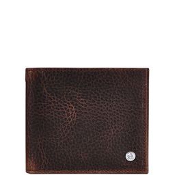 Eske Men Brown Solid Two Fold Leather Wallet-image-96