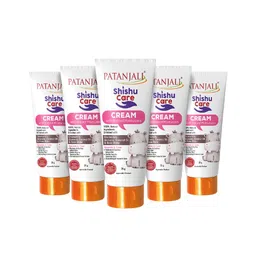 Patanjali Set of 5 Shishu Care Baby Cream with Chamomile & Aloe Vera - 25 g Each-81