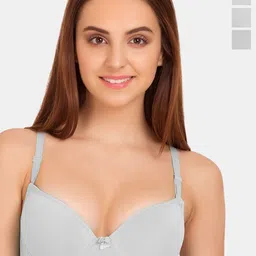 Tweens Pack of 3 Medium Coverage Heavily Padded Push-Up Bras with All Day Comfort-8