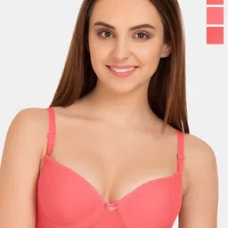 Tweens Pack of 3 Medium Coverage Heavily Padded Push-Up Bras with All Day Comfort-1