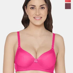 Tweens Pack Of 3 Medium Coverage Heavily Padded Push-Up Bras With All Day Comfort-5
