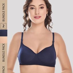 Designer Bugs Pack Of 2 Cotton Lightly Padded Full Coverage Seamless Bra-picture-8