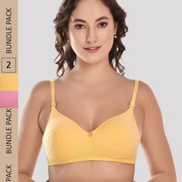 Designer Bugs Pack of 2 Cotton Super Support Padded Bra-picture-45