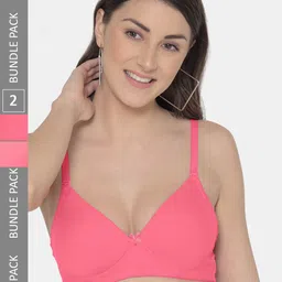 Tweens Pack of 2 Lightly Padded Full Coverage T-Shirt Bras With All Day Comfort-15