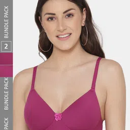 Tweens Pack Of 2 Full Coverage Lightly Padded T-shirt Bras With All Day Comfort-54