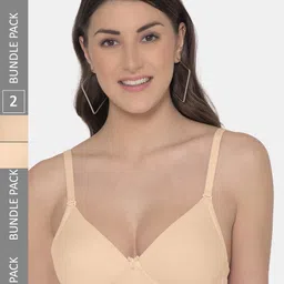 Tweens Pack of 2 Lightly Padded Full Coverage T-Shirt Bras With All Day Comfort-18