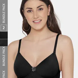 Tweens Pack of 2 Lightly Padded Full Coverage T-Shirt Bras With All Day Comfort-49