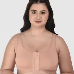 DressBerry Cotton Full Coverage Front Closure Minimizer Bra-picture-14
