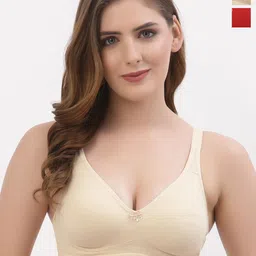 Floret Pack of 2 Full Coverage Non Padded Everyday Bras With All Day Comfort-10