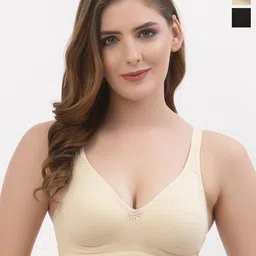 Floret Pack of 2 Full Coverage Non Padded Everyday Bras With All Day Comfort-85