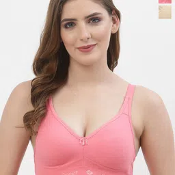 Floret Pack of 2 Full Coverage Non Padded Everyday Bras With All Day Comfort-image-49