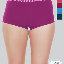 Lovable Pack Of 2 Seamless Low-Rise Boy shorts Briefs-5