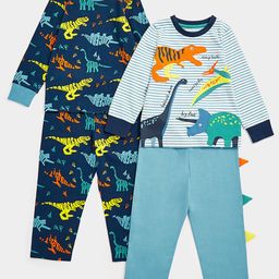 mothercare Infant Boys Blue Pack of 2 Pyjama Set-14
