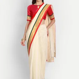 BAPS Zari Pure Cotton Chanderi Saree-picture-45
