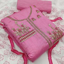 KALINI Woven Design Unstitched Dress Material-image-43