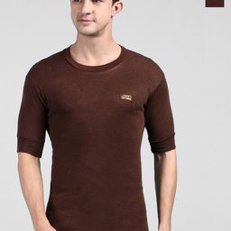 Lux Cottswool Pack Of 2 Round Neck Cotton Woollen Thermal Top-image-26