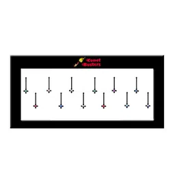 Comet Busters Set of 12 Stone-Studded Designer Bindis - Multicoloured image 1