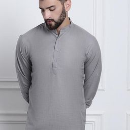 ROYAL KURTA Band Collar Straight Kurta-image-96