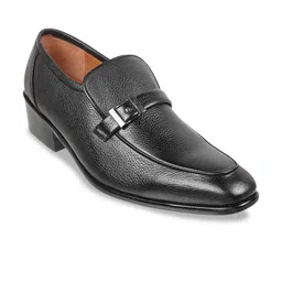 DAVINCHI Men Textured Leather Formal Loafers-image-25