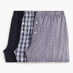 H&M 3-Pack Woven Cotton Boxer Shorts-image-49