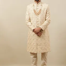 Manyavar Embroidered Sherwani Set-picture-32