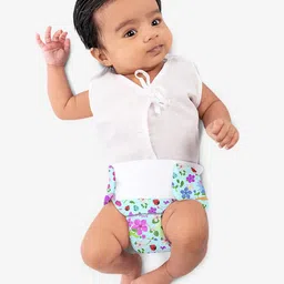 SuperBottoms Newborn UNO Periwinkle Sustainable Cloth Diaper with 1 Dry Feel Pad-image-15
