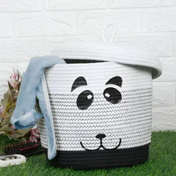 FABINALIV White Cotton Fabric Multi-Utility Organisers-54