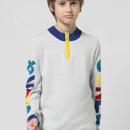 Jack & Jones Junior Boys Typography Printed Pure Cotton Pullover-29