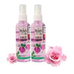 ROSA Set Of 2 Hydrating Rose Mist Treating Acne & Tightening Pores-110ml Each-6