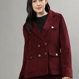 Iconic Women Double Breasted Pure Cotton Casual Blazers-picture-45