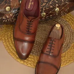 pelle albero Men Lace-Ups Formal Oxfords-image-86