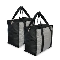 Kuber Industries Grey & Black Solid Jumbo Attachi Travel Storage Bag-48
