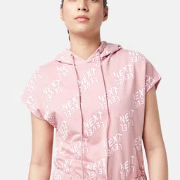 Ajile by Pantaloons Typography Printed Hooded Extended Sleeves Cotton T-shirt-image-56