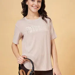Ajile by Pantaloons Typography Printed Round Neck T-shirt-image-70